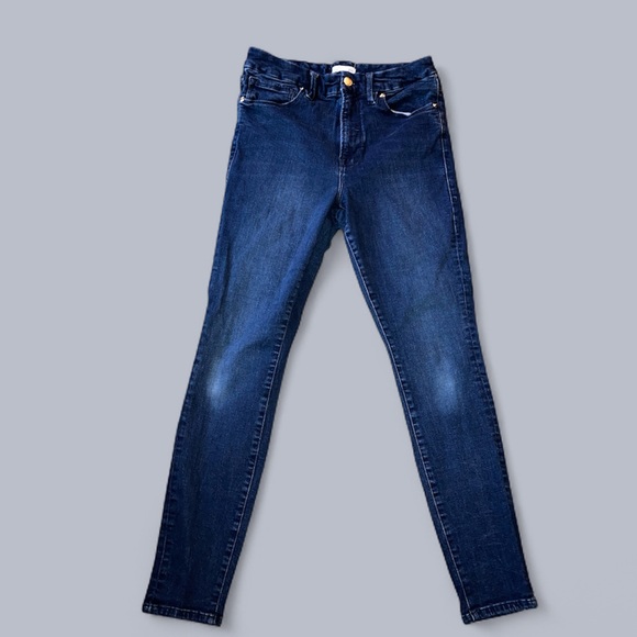 NWOT sz:10 Good American style GL873T Good Legs HighRise Skinny Jeans Dark Wash - Picture 5 of 8
